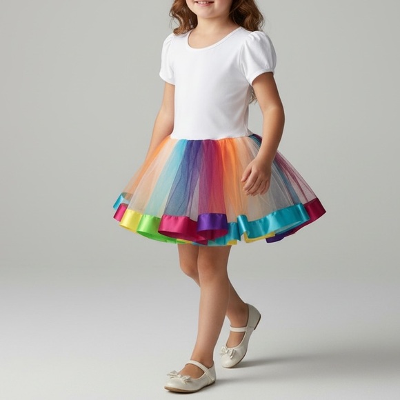 Other - Wenchoice Colorful Rainbow Kids Dress Size L